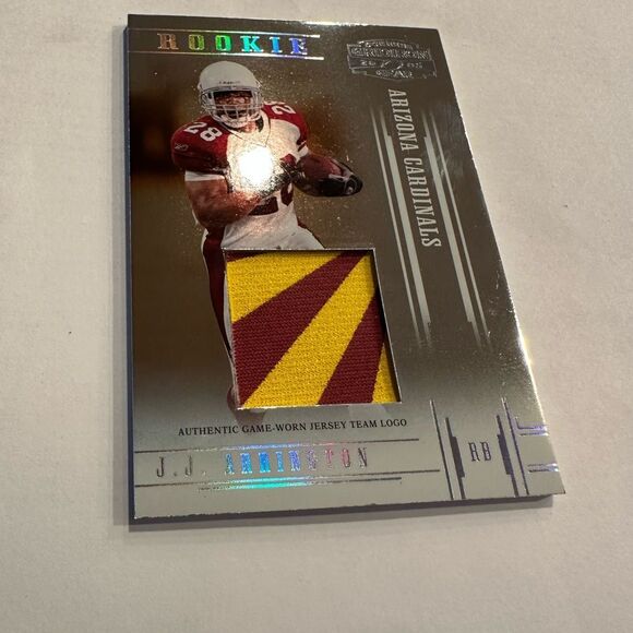 Arizona Cardinals Rookie Trading Card with Jersey Patch of JJ Arrington mint - Picture 2 of 4